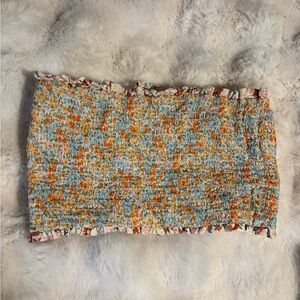 American Eagle Floral Tube Top